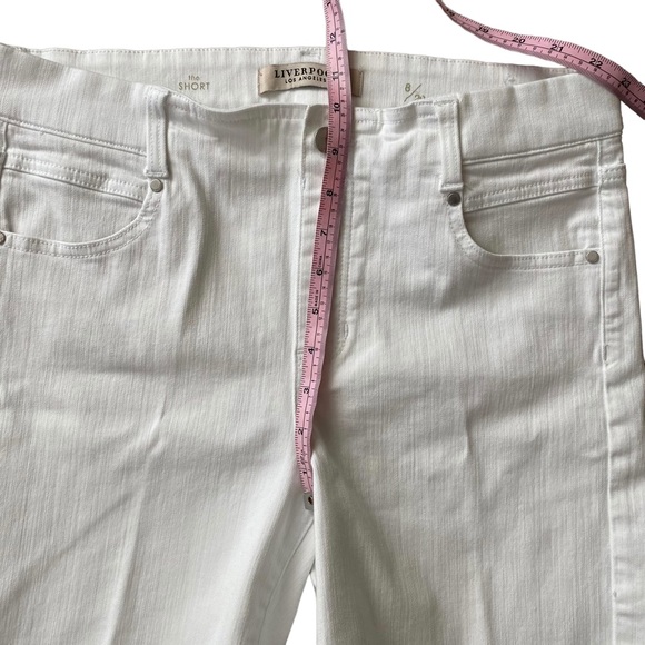 Liverpool Los Angeles The Short 7" Bright White Pull On Shorts 8/29 - Picture 8 of 9